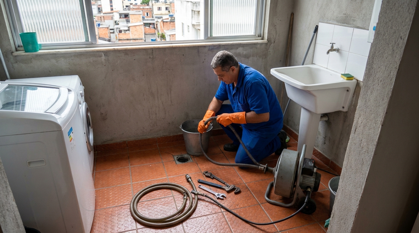 Limpeza Profunda de Ralos na Chácara Primavera, Suzano‑SP